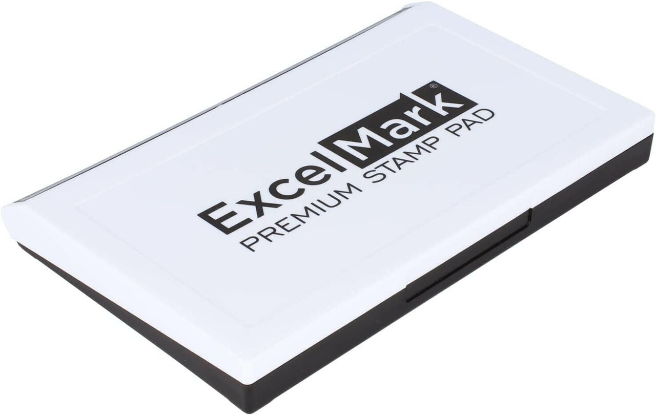 Excelmark Rubber Stamp Ink Pad Extra Large 4-1/4 by 7-1/4” (Black